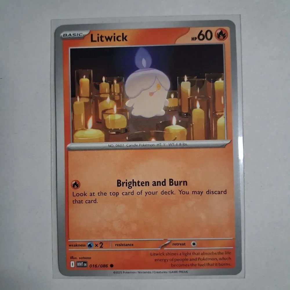 Litwick 016/086 Sv: White Flare Reverse Holo